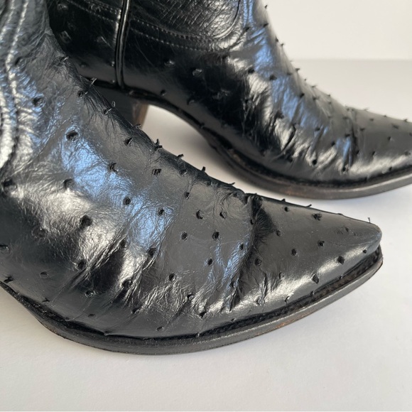 Falconhead - Cowboy Boots Western Ostrich Leather Handmade - Picture 6 of 11